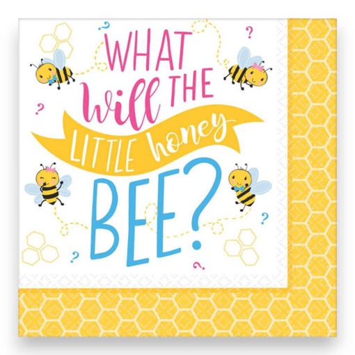 Picture of WHAT WILL IT BEE LUNCH NAPKINS 33CM - 16PK